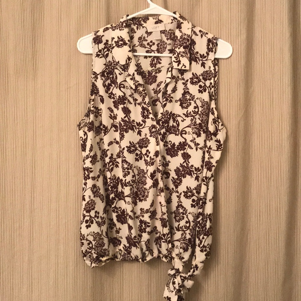 Loft faux wrap top.